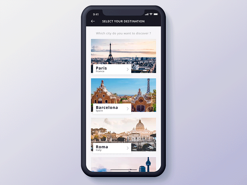 Booking App UI Interaction