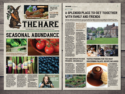 The Hare - Newspaper for a Restaurant