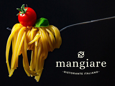 Mangiare - Logo concept for an Italian restaurant