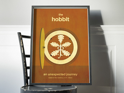 The Hobbit - An Unexpected Journey Minimal Poster art fantasy hobbit illustration lord of the rings minimal movie poster thorin oakenshield tolkien vector