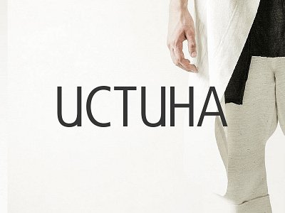 Uctuha - Logo branding clean clothes design fashion graphic logo logotype minimalist white