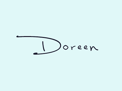 Doreen - Logo Exploration #2 branding clean design feminine graphic handmade jewelry logo logotype minimalist symbol