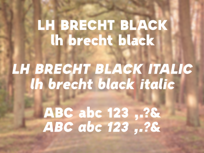 Lh Brecht overview type design typeface