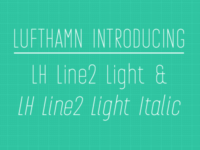 LH Line 2 Light is done! type design typeface