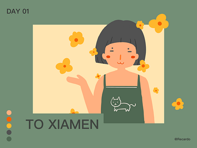 Travel-xiamen app design graphic illustration illustrator typography ue ui ui ux web