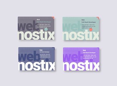 Business Cards - Color Study branding design typography