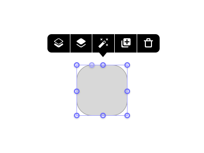 Shape options and arrange mockup prototyping tool wireframe