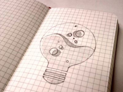 Lab of ideas brazil icons ideias lab lamp logo logotipo moleskine sketch symbol