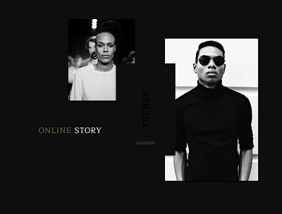 Online story IDEAL branding cover creative design digital e commerce fashion site ui web website