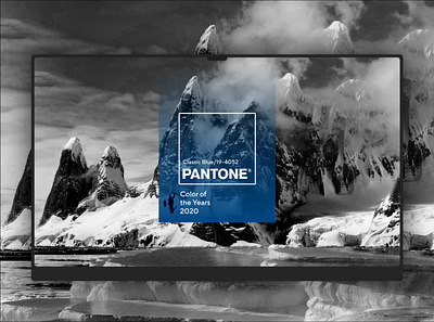 Inspirational design colors cover creative design mountains pantone photo