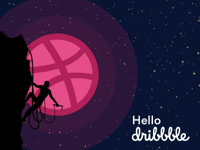 Hello Dribbble dribbble first shot