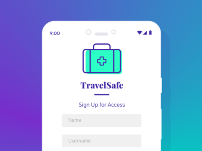 Fake Travel App - Sign Up daily ui fun google pixel inspiration log in random sign up sketch travel