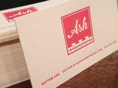 Letterpress Business Card business card letterpress