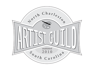 North Charleston Artist Guild Logo (grayscale)