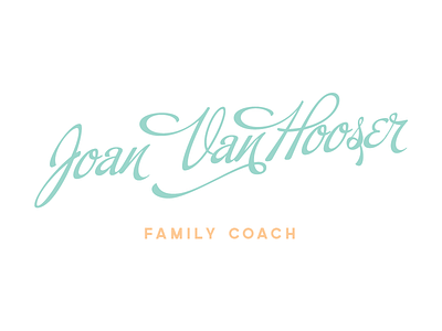 Family Coach Logo branding logo script