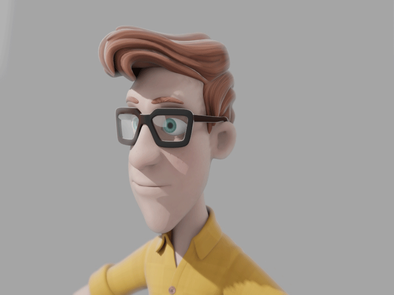 Blink (animation) 3d 3d model animation blender3d blink character