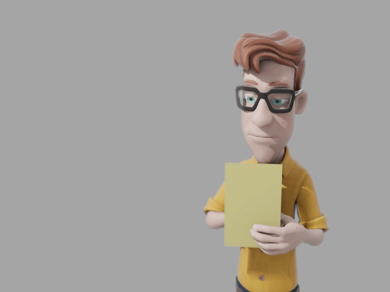 Thinking (Animation) 3d 3d model animation blender3d mograph
