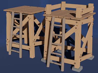 Guard Towers (3D Game Art)