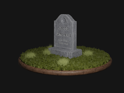 Tombstone (3D) 3d 3d model blender3d cemetery game art game asset graveyard tombstone