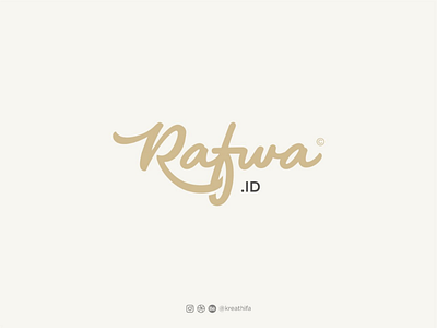 Rafwa.id Logo Design graphic design handlettering hijab logo logo design script