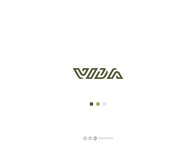 VIDA Logo Design branding design golden ratio graphic design icon iconic iconic logo logo logo design logotype monogram monogram letter mark typography