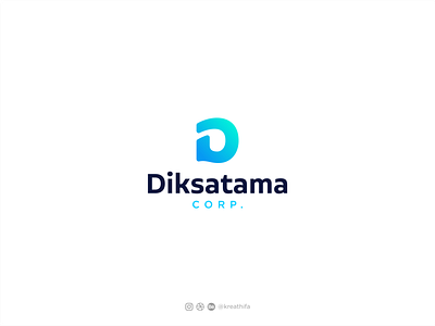 Diksatama Corp Logo Design branding digital logo golden ratio graphic design icon iconic iconic logo initial logo logo design logos typography