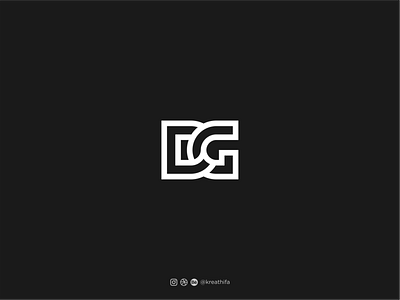 For Sale@ initial DG logo golden ratio graphic design initial logo initials logo logo design logotype monogram typography