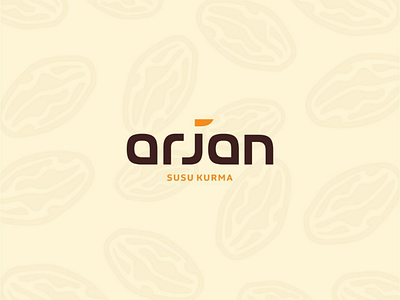 Arjan Susu Kurma Logo dates graphic design iconic logo logo logo design typography