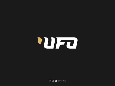 UFO Quotes logo golden ratio graphic design iconic illustration initial logo logo design logotype monogram typography ufo