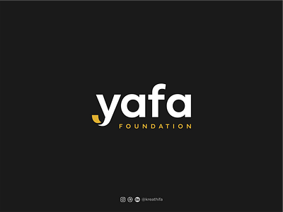 Yafa Foundation Logo Design food foundation golden ratio graphic design handlettering iconic logo illustration initial logo logo design logotype typography