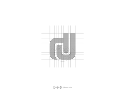 DJ monogram for ROANS DJ Logo golden ratio graphic design handlettering iconic initial letters logo logo design logotype monogram monogram letter mark monogram logo typography