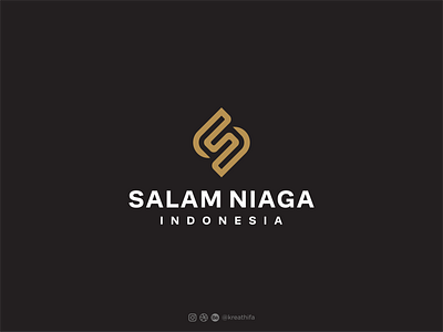 PT SALAM NIAGA INDONESIA golden ratio graphic design logo logo design logomark logotype monogram monogram letter mark monogram logo