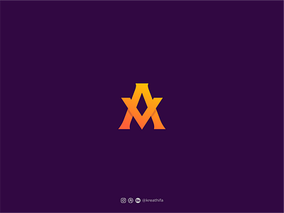 AM Partner Logo Design branding golden ratio graphic design iconic initial initial logo logo logo design logotype monogram