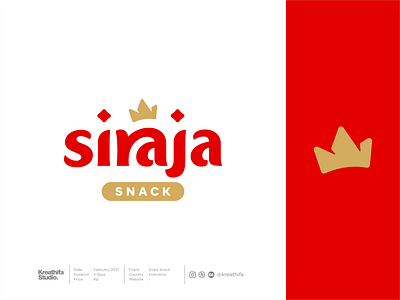 Siraja Snack graphic design logo logo design logo inspirations logotype snack snack logo