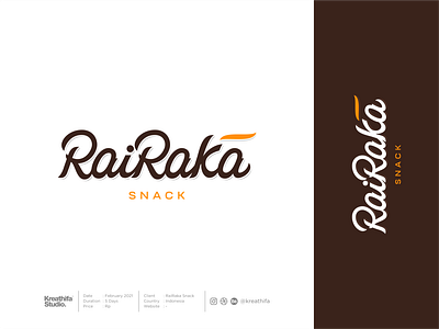RaiRaka Snack graphic design hand lettering hand made font lettering logo logo design logo inspirations logotype typo typography