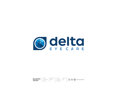 Delta Eye Care design eye care golden ratio graphic design logo logo design logo grid