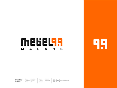 Mebel99 Logo Design golden ratio graphic design iconic logo logo design logotype