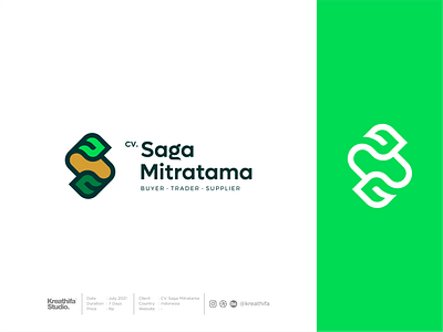 Saga Mitratama Logo Design