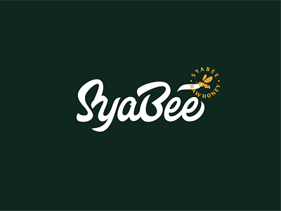 Syabee bee bee logo branding golden ratio graphic design hand lettering iconic lettering logo logo design logotype