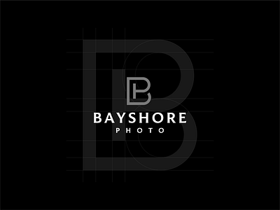 Bayshore Photo bp logo golden ratio graphic design logo logotype photography typography