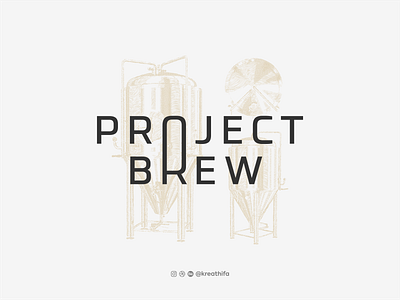 Project Brew brewing graphic design iconic illustration logo logo design typography