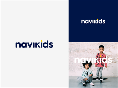 Navikids golden ratio graphic design iconic kids logo logo design logotype navy typography