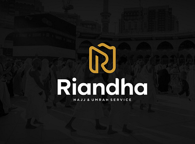 Riandha design golden ratio graphic design hajj iconic logo logo design logotype mecca monogram r letter typography