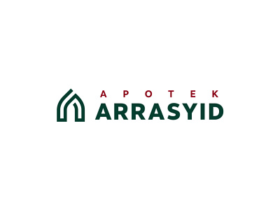 Apotek Arrasyid golden ratio graphic design iconic logo logo design logotype monogram monogram logo pharmacy