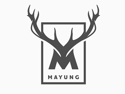 Mayung Logo deer icon logo design