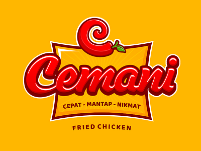 Cemani Fried Chicken Logo design logo