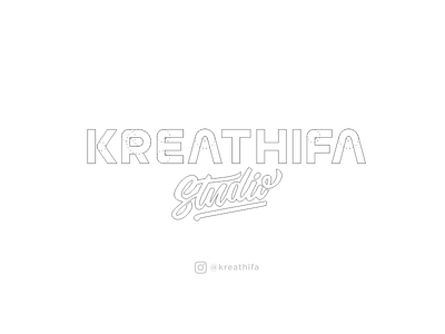 Kreathifa Studio Typography Sketch iconic logo logotype typography