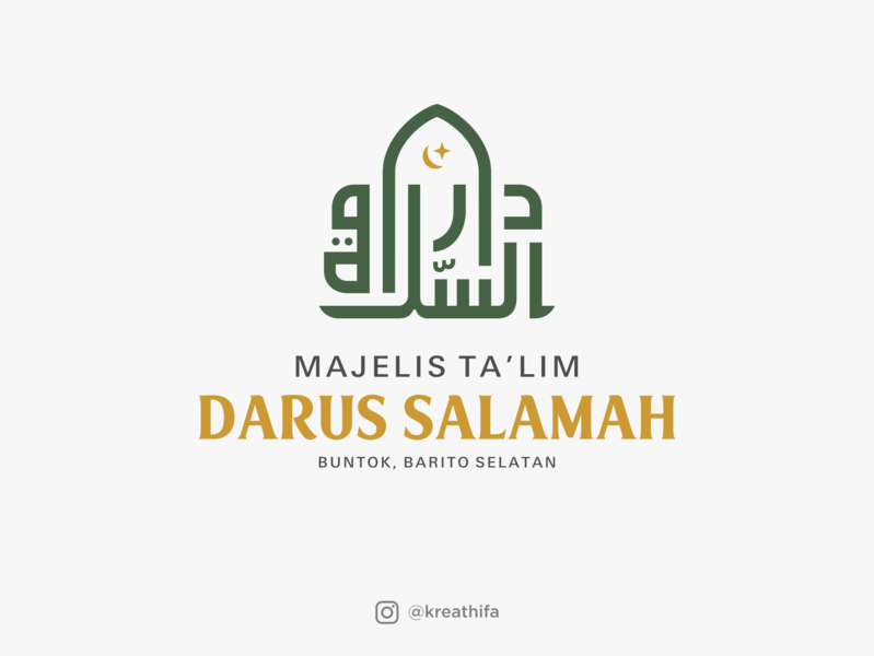 Logo Majelis Talim Darus Salamah By Kreathifa On Dribbble