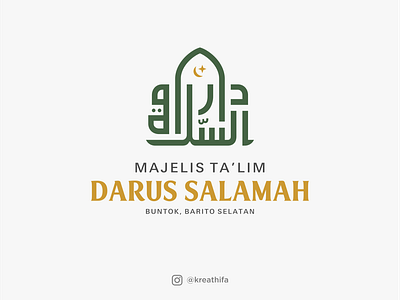 Logo Majelis Ta'lim Darus Salamah arabic design graphic design iconic logo