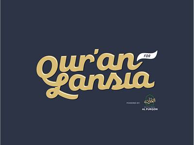 Quran For Lansia graphic design iconic logo logo design logotype typography